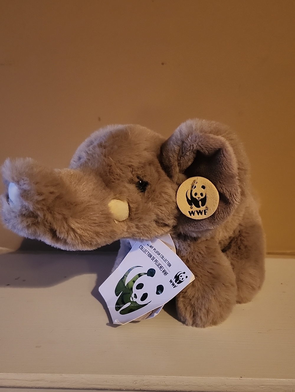 Vintage 1986 WWF Plush Elephant Collectible World Wildlife Fund